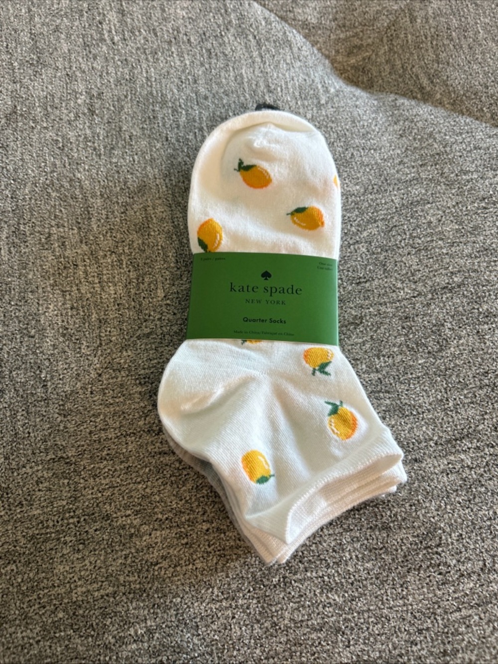Kate Spade New York 3 Pack Quarter Socks New Fits 4-10